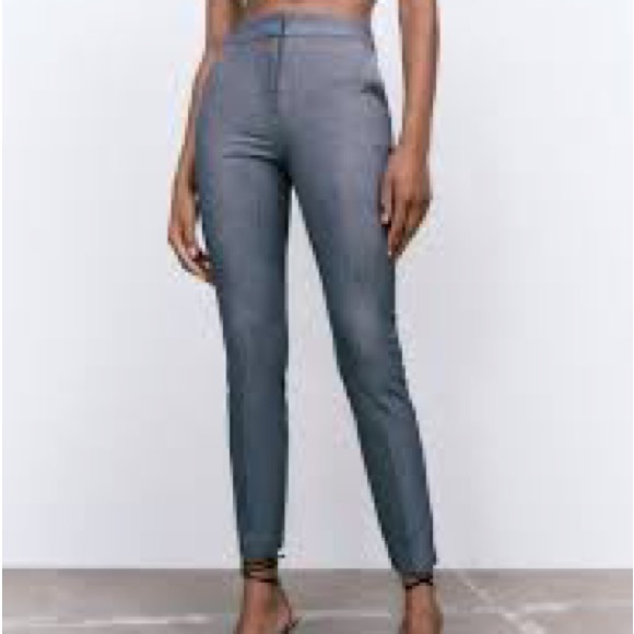 Zara Basic black jogger-waist slacks - Picture 4 of 8